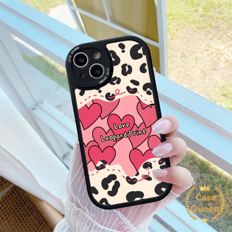 Lucky Love Heart Fashion Leopard Print Couple Case Infinix Hot 10 9 Play 10s 11s 10T 11 Hot 10 Lite Smart 6 5 Note 8 Soft Tpu Back Cover