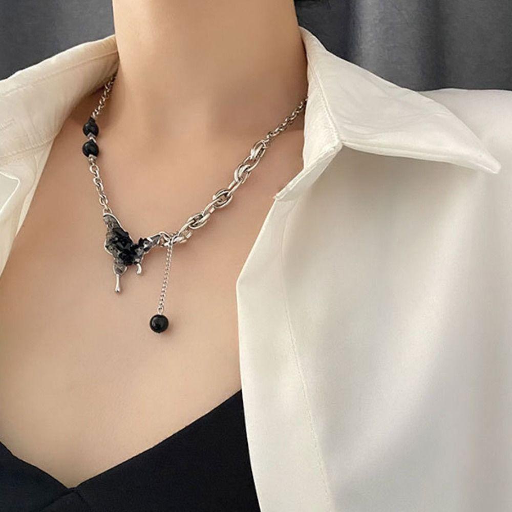 Needway  Gadis Kalung Kepribadian Temperamen Rumbai Perancis Keren Goth Gaya Korea Kalung