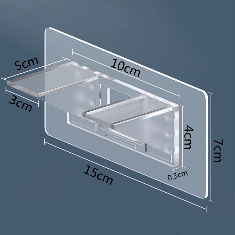 1pc Rangka Penyangga Plat Pembatas Lemari Berperekat Nyaman/Bantalan Beban Kuat Tanpa Meninju Rak Papan/Braket Kpu Kabinet Rumah
