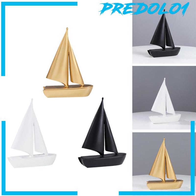 [Predolo1] Patung Kapal Layar Model Perahu Layar Figurine Kapal Layar Untuk Kamar Tidur