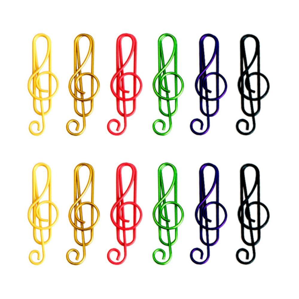 Nanas 50 Pcs Warna-Warni Klip Kertas Perlengkapan Sekolah Tangan Aksen Pemegang Logam Bookmark Planner Clips