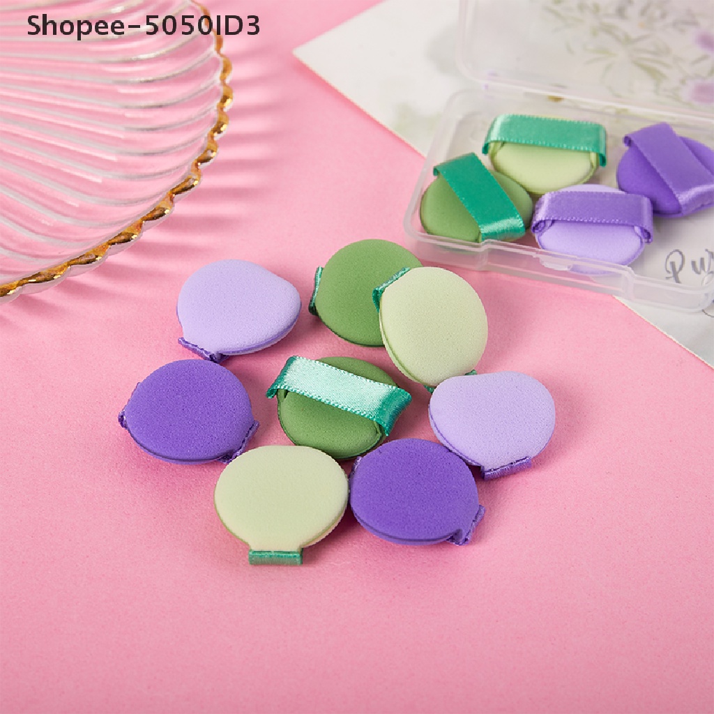[HOT] 4/8pcs Puff Kosmetik Mini Bentuk Jari Jempol Air Cushion Spons Alat Makeup [ID]