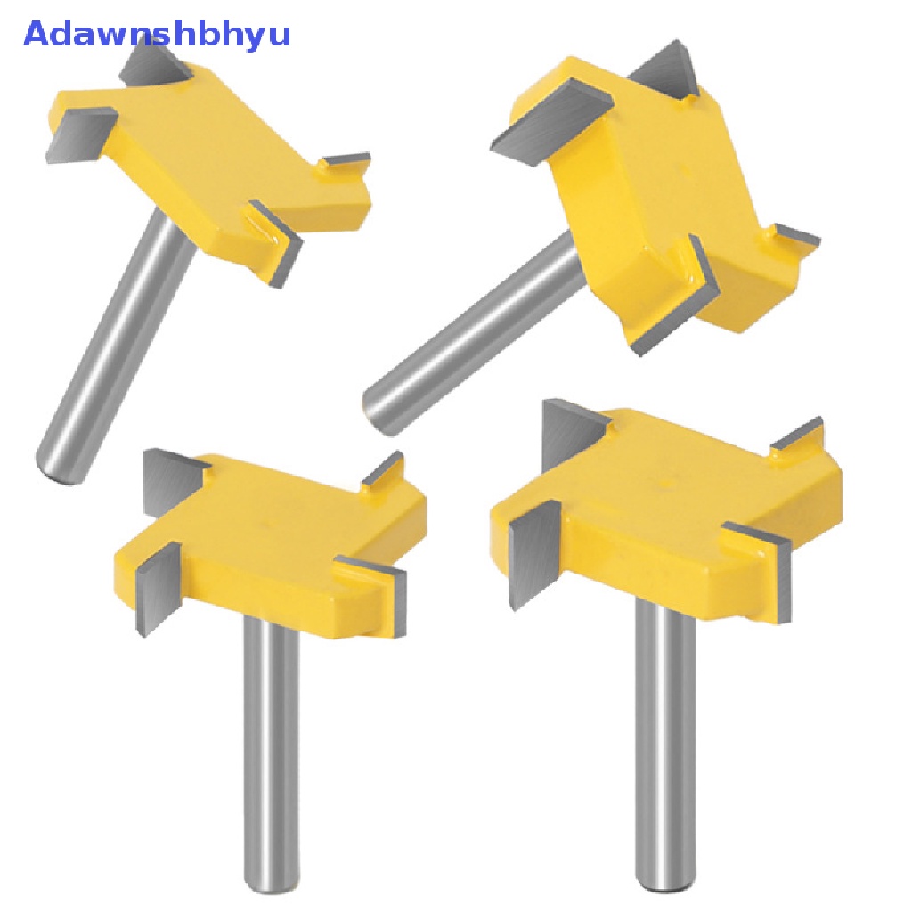 Adhyu 6mm Shank Flush trim bit Z4 Milling Straight Edge Slotg Milling Cutter ID