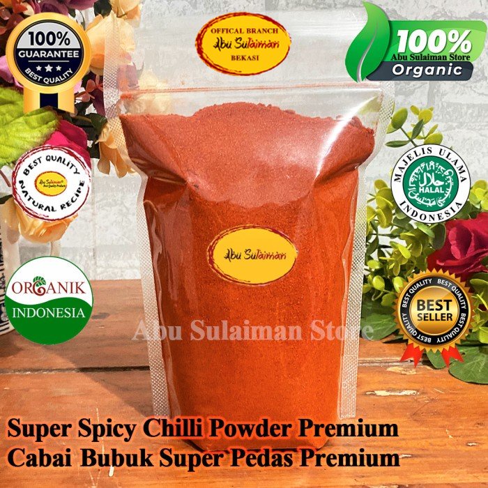 Cabai Bubuk 1 Kg / Bubuk Cabe Super Pedas 1 kg / Super Spicy Chilli Powder Cabai Bubuk Kasar Granule