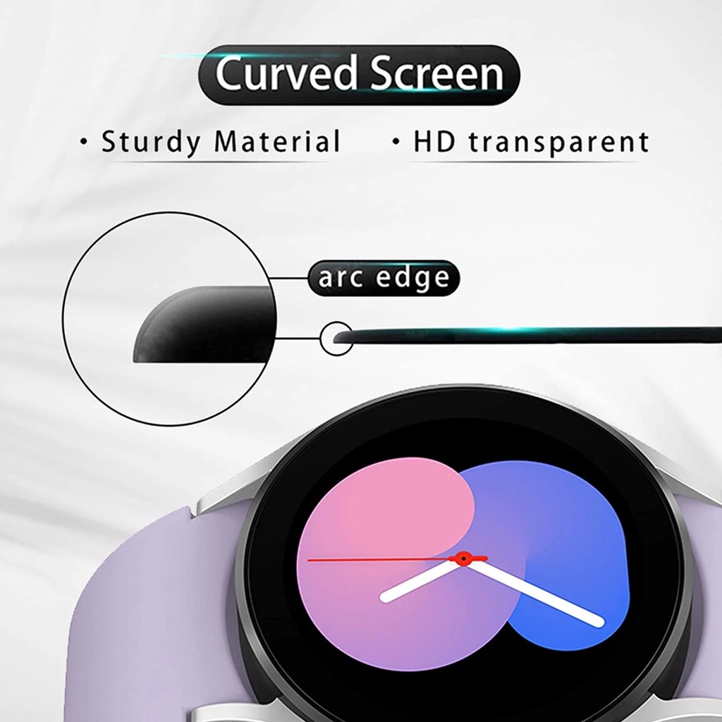 Anti Gores Film Tempered Glass Film Pelindung Layar Untuk Samsung Galaxy Watch 5cakupan Penuh Pelindung Layar Transparan Premium Klasik Smart Watch Aksesori HD