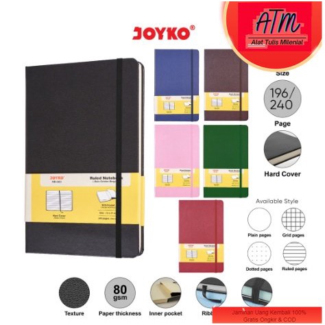 

Notebook Buku Tulis Catatan Diary Agenda Joyko Hard Cover