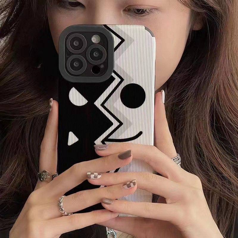 Black &amp; White Clown Soft Case HP VIVO V9 Y11 Y12i Y12 Y15 Y17 Y12S Y20 Y20i Y20S Y19 Y93 Y91C S1 V15 Pro Y50 Y30 Y30i V20 Z1 Pro Y52S Y31S V5 V5S V21 V23 5G Y83 FTD Stripe Casing