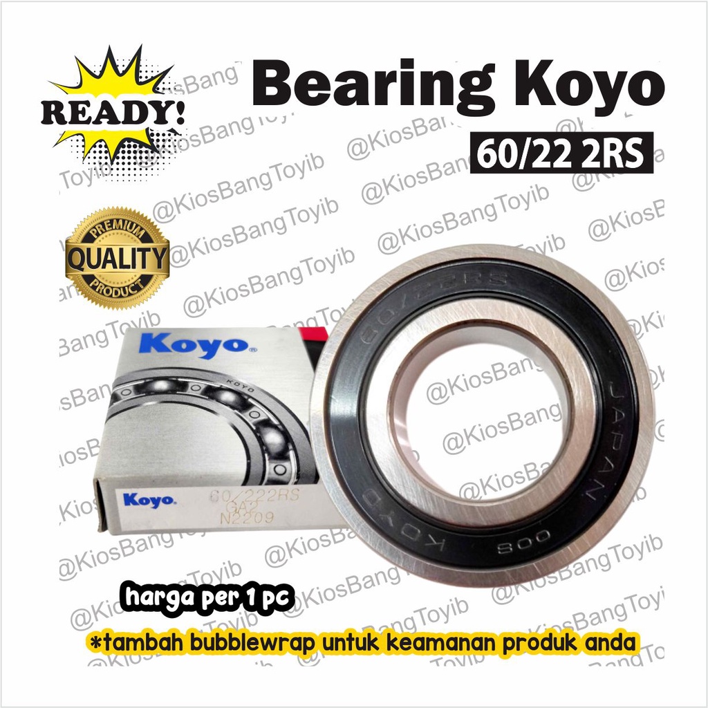 Bearing Laher 60/22 2RS ORI KOYO As Roda Belakang Beat Vario Scoopy