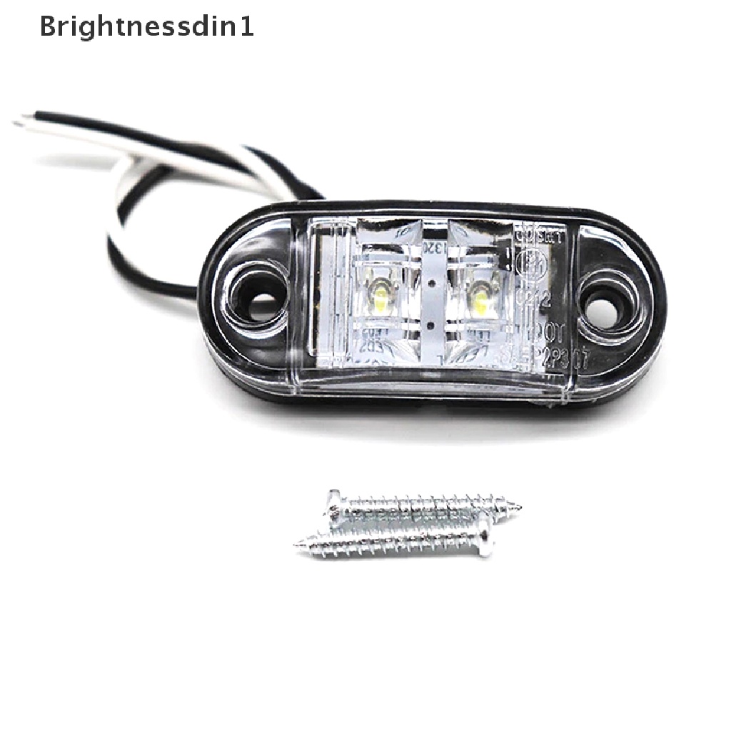 [Brightnessdin1] Warning Light LED Diode Light Oval Lampu Penanda Samping LED 12V 24V Truck Accessorie Boutique