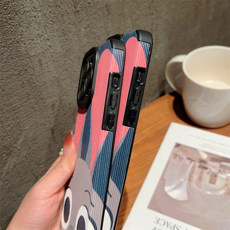 Casing Kulit Bunny Pink Untuk iPhone 14 Pro Max 13 Pro 12 11 Pro Max14 Plus 11Pro 78 Plus X Xs Max XR Soft Back Cover