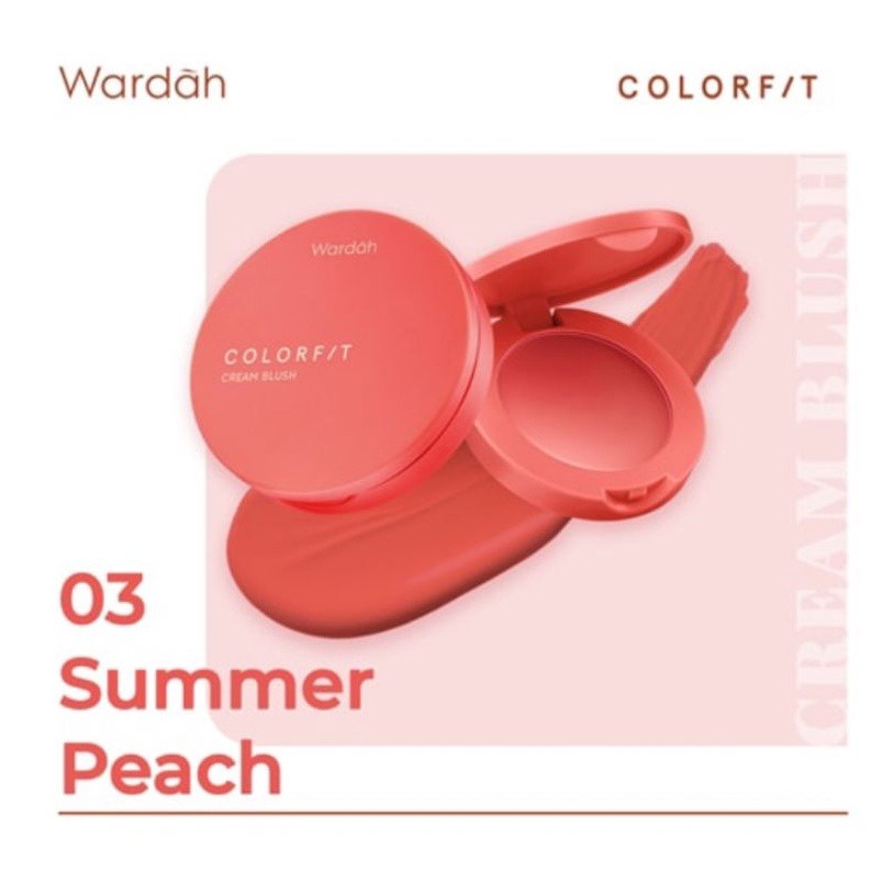 Wardah Colorfit Cream Blush - Blush On Cream