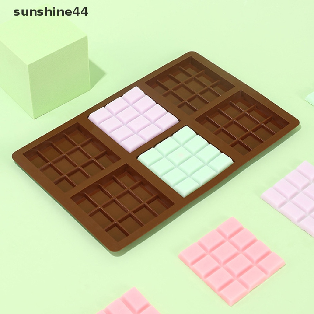 Sunshine 6kisi Waffle Kecil Persegi Coklat Bar Silikon Permen Cetakan Nampan Tools ID