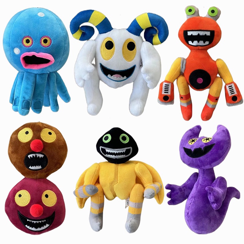 Kawaii Peluches My Singing Monsters Wubbox Plush Toy Cartoon Game Plush Toys Boneka Lembut Horror Game Pintu Boneka Mewah Untuk Anak