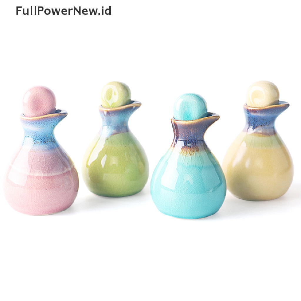 Power Bottle Salon Kecantikan 60ml Botol Wangi Hias Keramik Jar ID