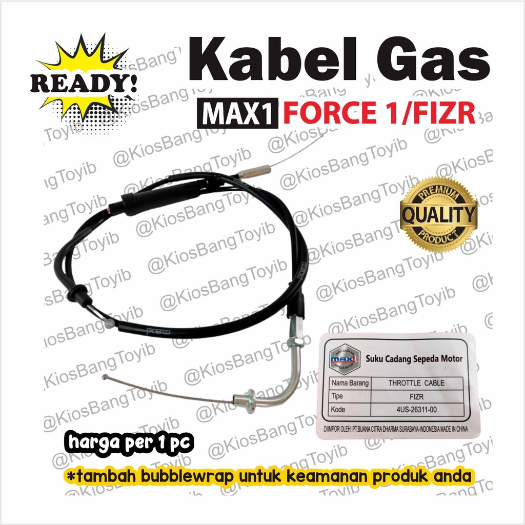 Kabel Tali Gas (Throttle Cable) Yamaha FIZR Force 1ZR F1ZR (Max1)