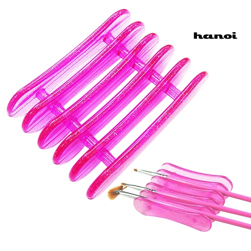 Hi * Nail Art Design Craft Acrylic UV Gel Brush Pen Rest Tempat Plastik Stand Supply