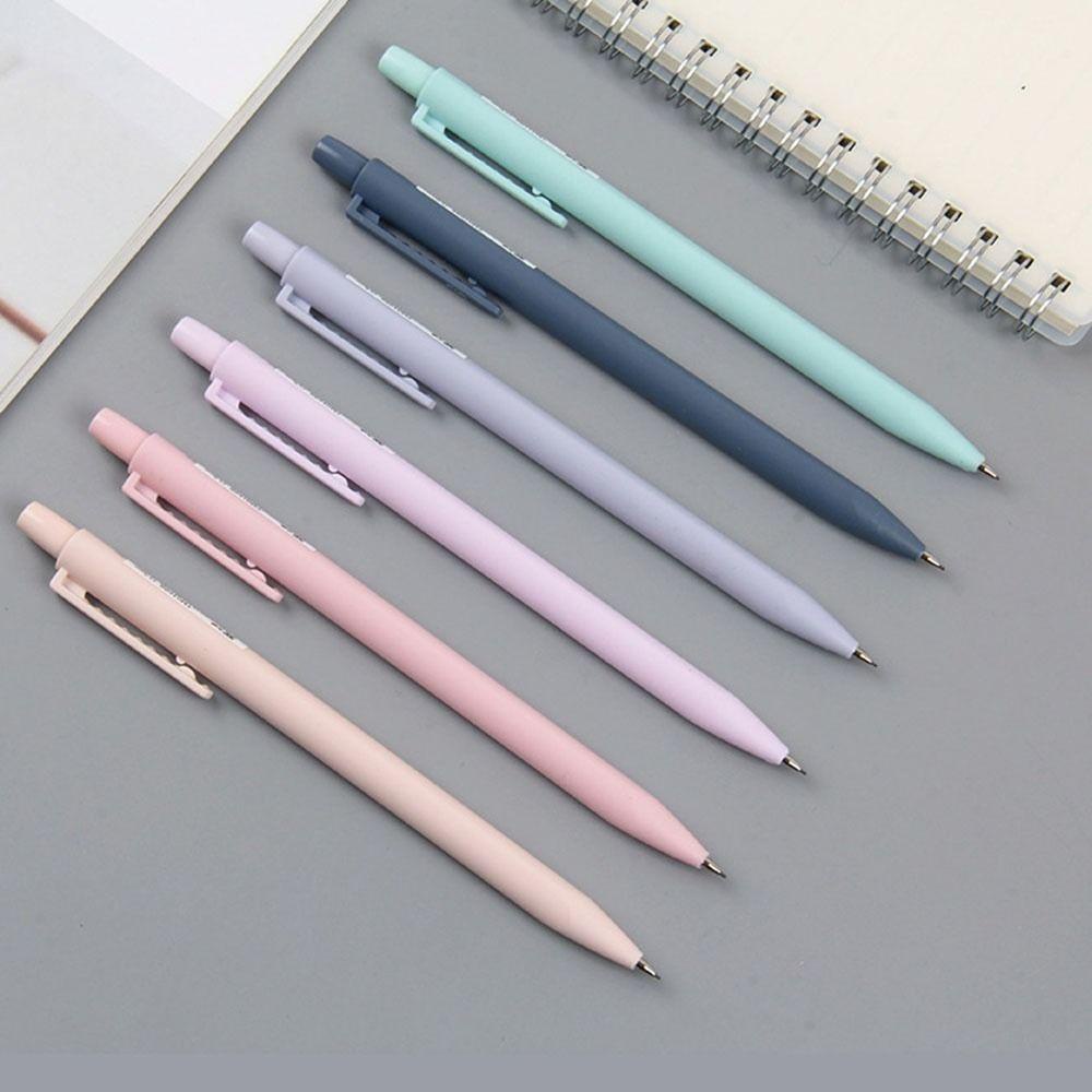 Nanas 6PCS /Set Alat Tulis Pensil Mekanik 0.5mm /0.7mm Alat Tulis Kreatif Warna Morandi