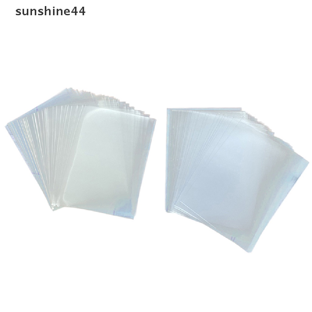 Sunshine 100pcs Card Sleeves Game Kartu Poker Pelindung Idol Photocard Protector ID