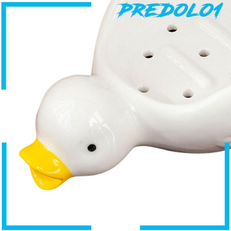 [Predolo1] Duck Tray Sabun Wadah Piring Sabun Rak Penyimpanan Ornamen Untuk Kamar Mandi Kantor