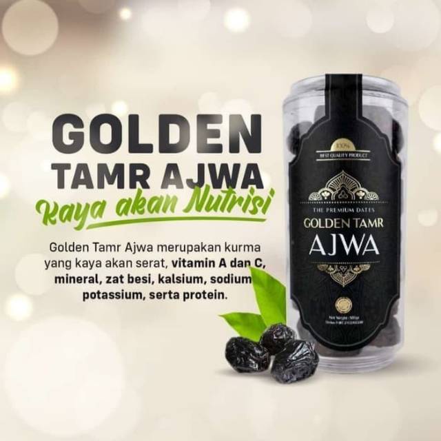 

( BISA COD ) Kurma Golden Tamr AJWA 500 gr 500 gram