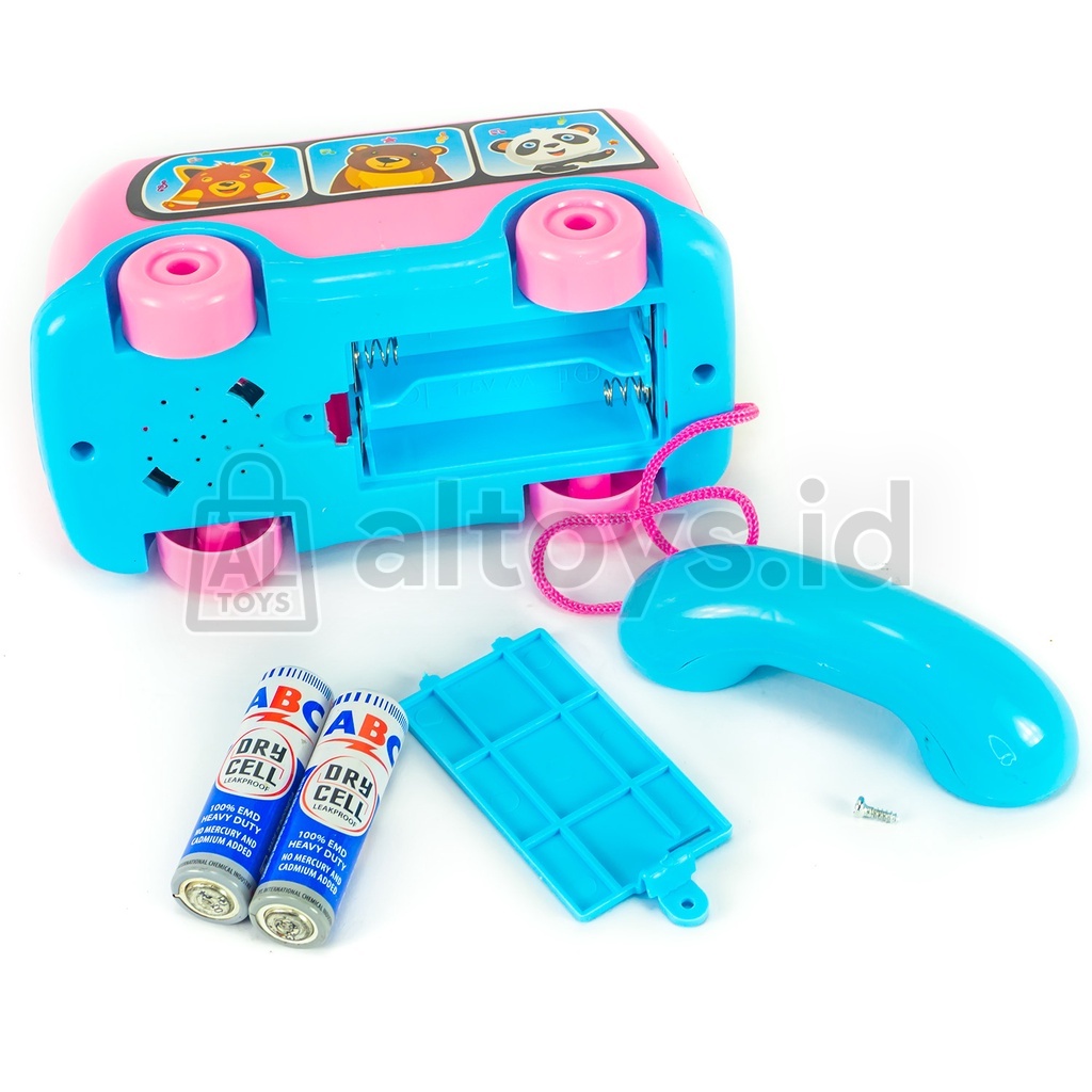 MAINAN ANAK BUS TELEPHONE DENGAN MUSIK