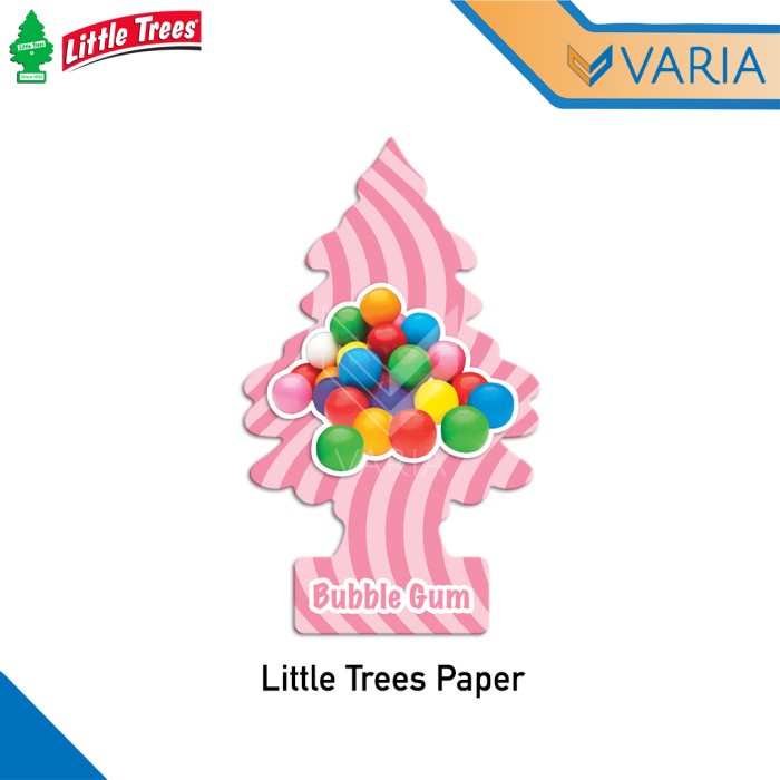 Little Trees Paper Bubble Gum Parfum Pengharum Ruangan Mobil Gantung