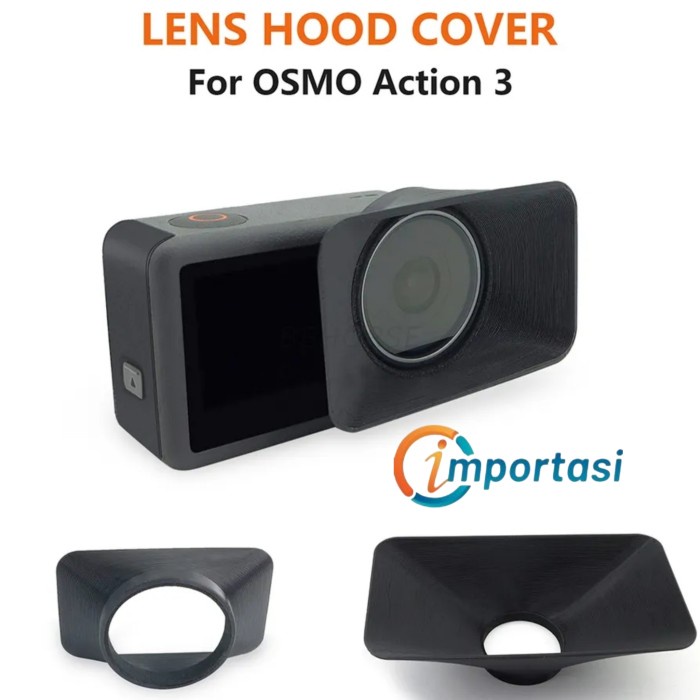 Lens Sun Hood Cover DJI OSMO ACTION 3 Light Flares Protection Cap - Small Size