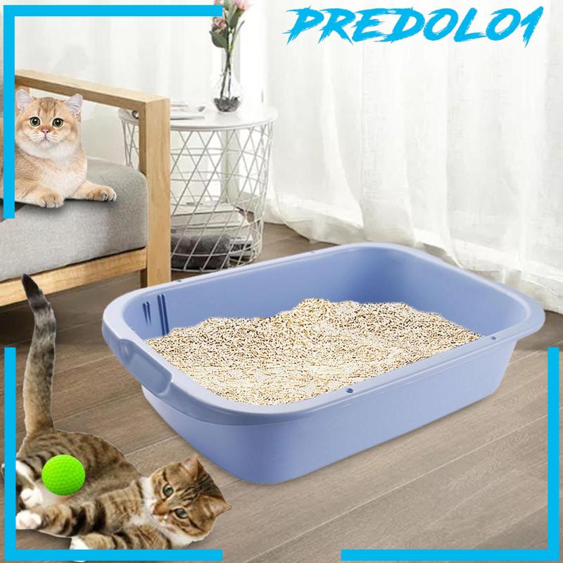 [Predolo1] Pet Litter Tray Open Litter Box Sisi Tinggi Untuk Hamster Kucing Indoor