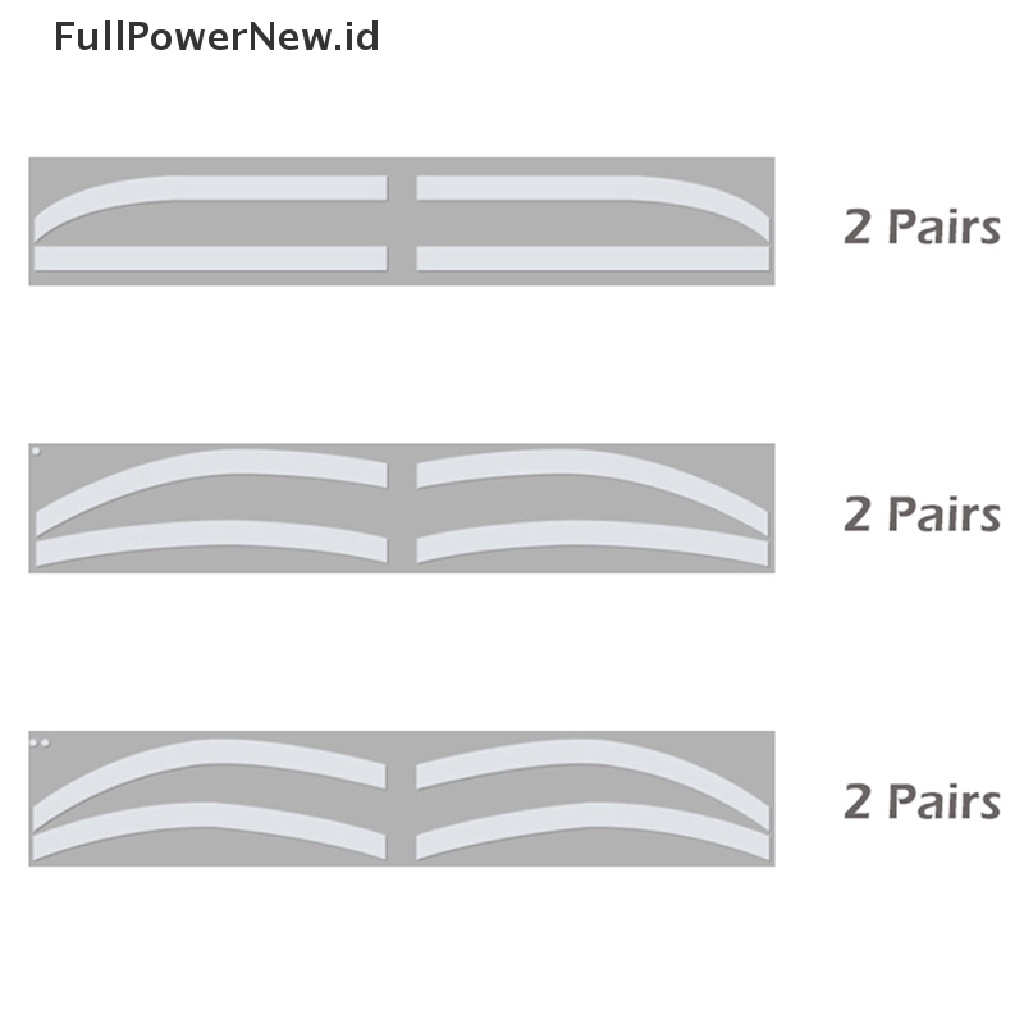 Power 6pasang Stensil Alis Tato Pembentuk Alis Stiker Template Alat Makeup ID