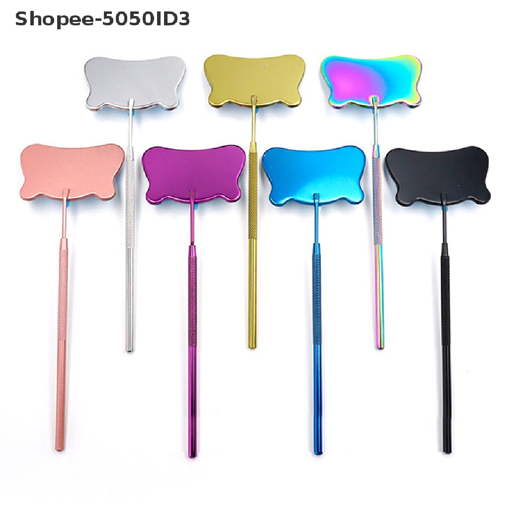 [HOT] 1pc Cermin Ekstensi Bulu Mata Gagang Eye Lashes Makeup Inspection Alat Kecantikan [ID]