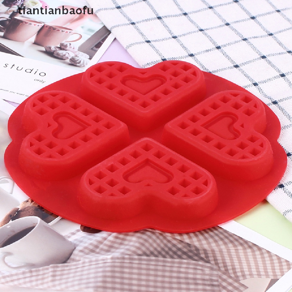 [tiantianbaofu] Cetakan Waffle Dapur Non Cake Mould Makers Kitchen Silikon Waffle Bakeware Butik