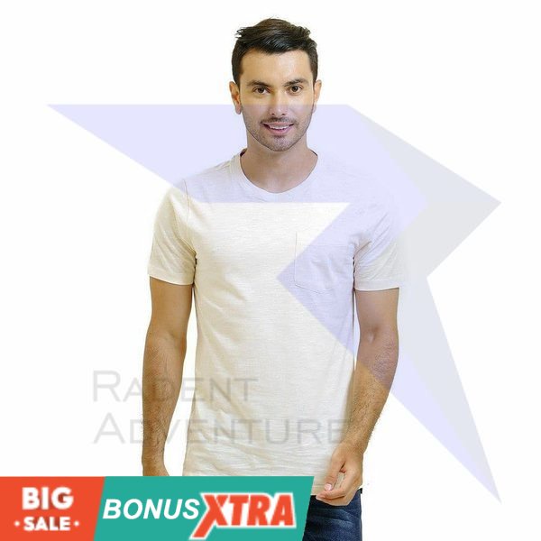 Kaos EIGER1989 X-CHATTANOOGA T-Shirt Off White OWH 91000 5510  Original AWET MURAH KECE