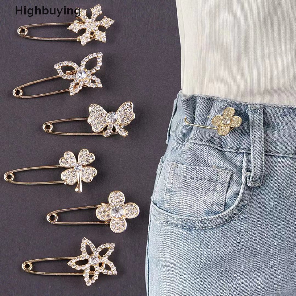 Hbid Ikatan Simpul Pin Alloy Leher Pin Cardigan Anti Slip Penutup Pinggang Berlian Imitasi Mutiara Bros Recomend Panas Kualitas Bagus Glory