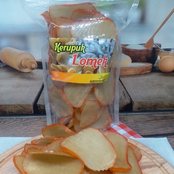 

Keripik Kerupuk Ikan Lomek Sagang Sitting Jambrong Khas Pulau Bengkalis Riau isi 150 Gram Ready Stock Jakarta