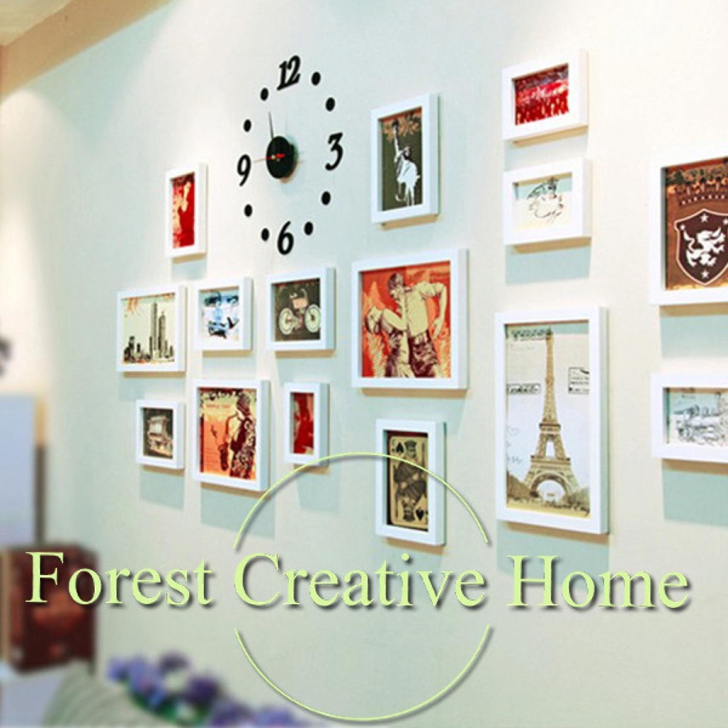 Taffware Jam Dinding DIY Giant Clock Creative Design 30cm DIY-06 ( Mughnii )