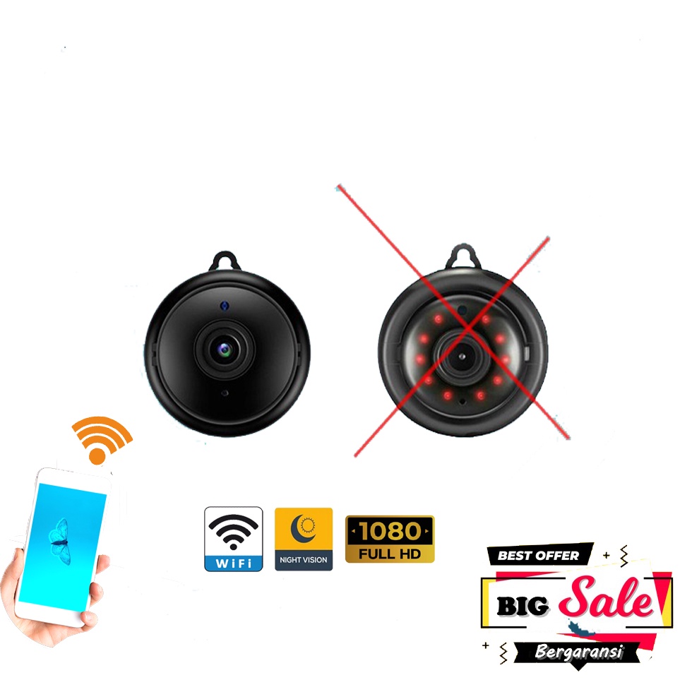 Kamera Mini wireless / Spy Cam Original / Kamera Pengintai / Kamera Tersembunyi / Cctv Mini / Camera