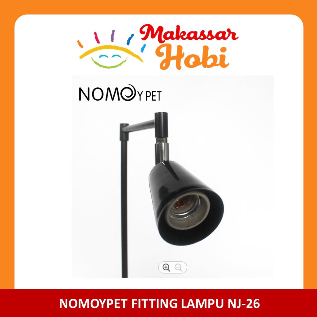 Nomoypet NJ-26 Fitting Keramik Samping Tank Lampu UV Reptile Kura Ular