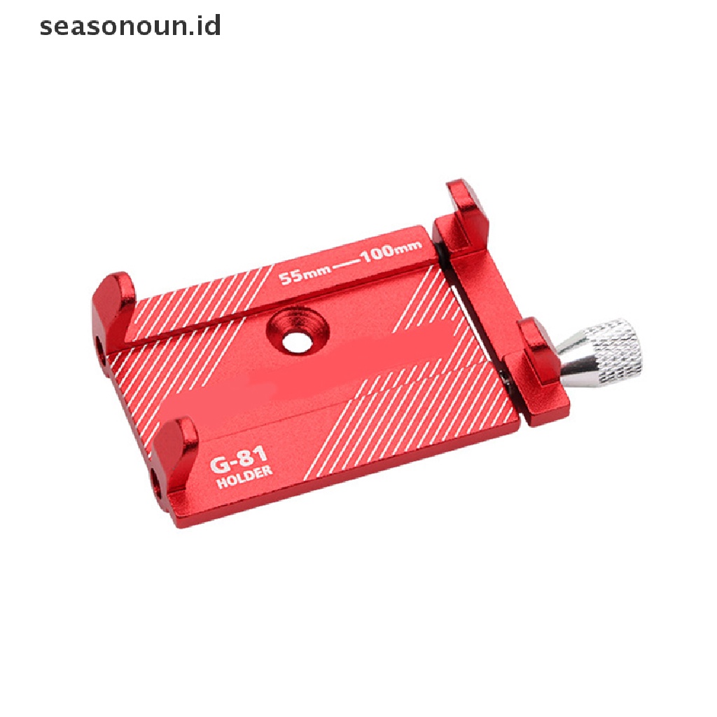 Seasonoun Penahan Ponsel Sepeda Paduan Aluminium Navigasi Universal Phone Holder.