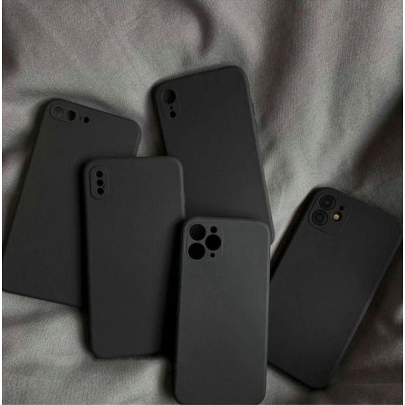 Soft Case Hitam Polos IPHONE 8 IPHONE 6+ IPHONE 6 IPHONE 7 IPHONE 7+ IPHONE 8+  X XR ALL IPHONE