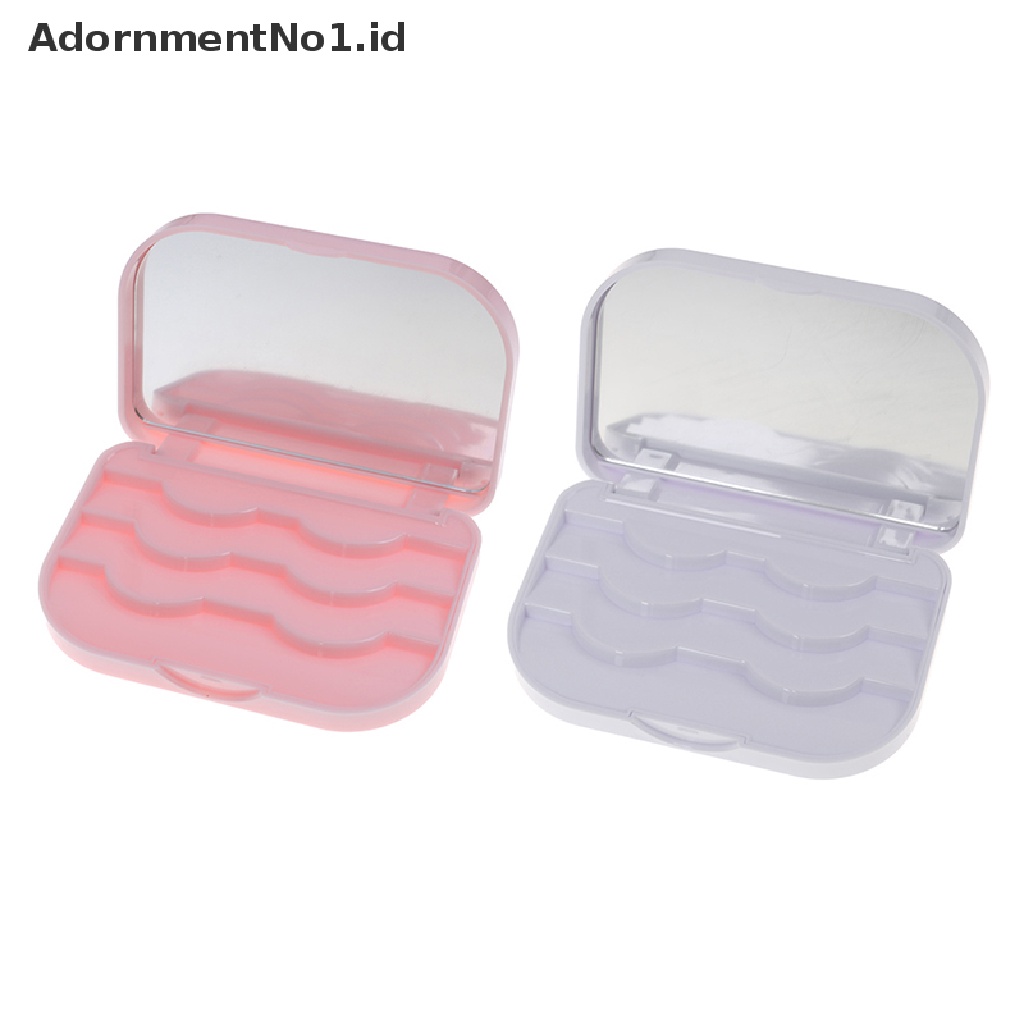 [AdornmentNo1] Makeup Kotak Organizer Penyimpanan Bulu Mata Palsu Travel Tempat Bulu Mata Case Container [ID]