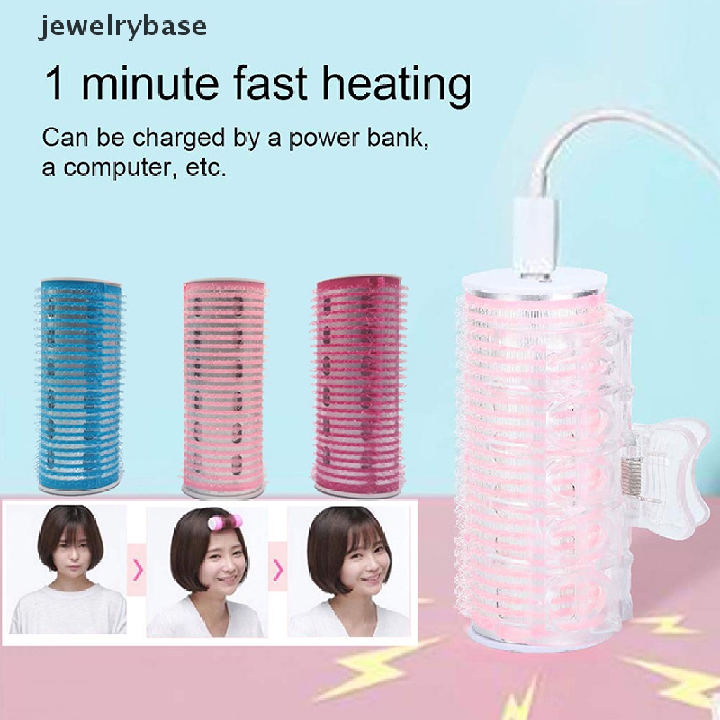 [jewelrybase] Usb Electric Hair Roller Poni Curling Alat Styling Rambut Hairdressing Roller Butik