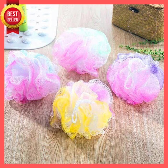 GOS -A111- Shower Puff - Spons Mandi Jaring - Sponge Mandi Spon Busa Bagus