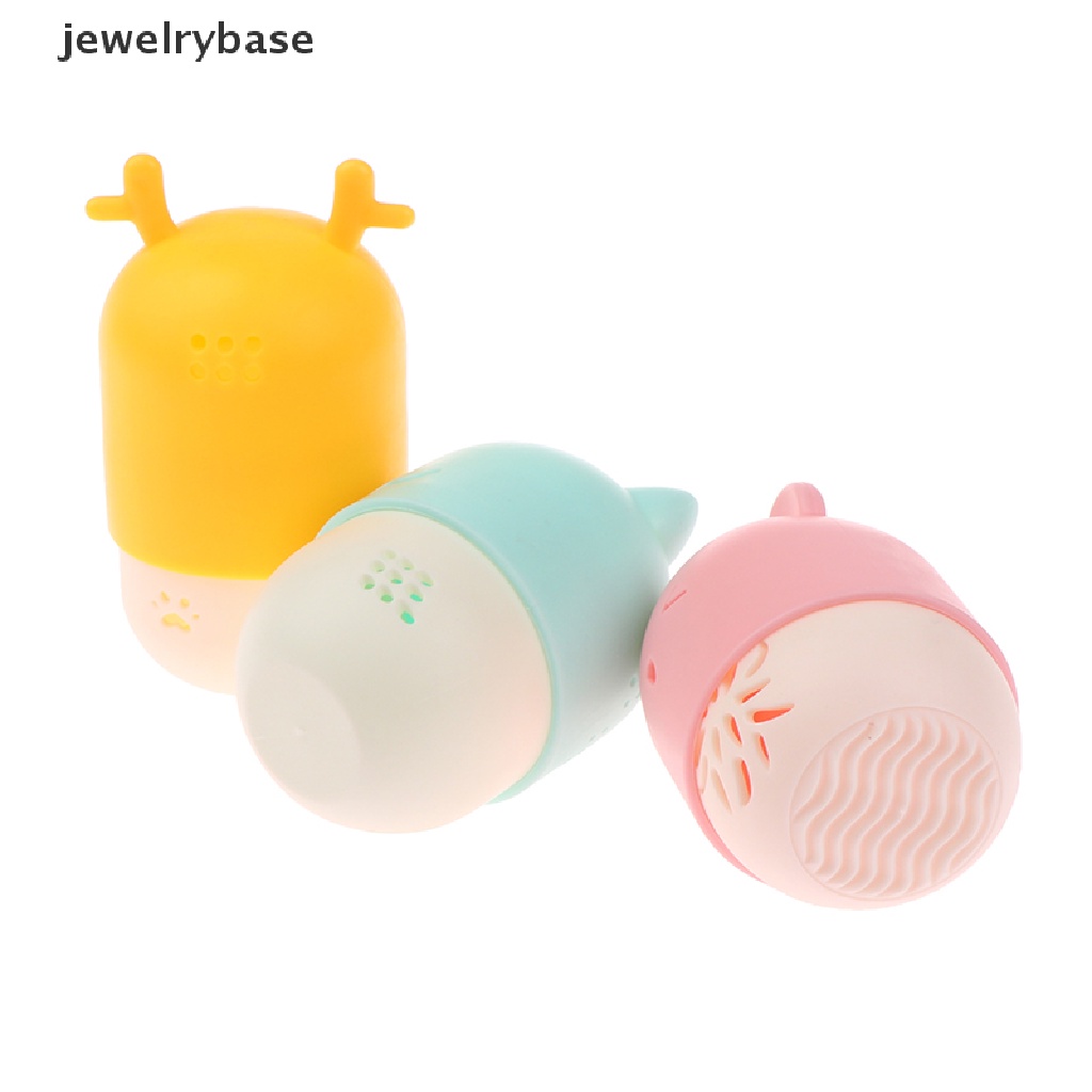 [jewelrybase] Portable Kitten Beauty Powder Puff Blender Holder Spons Makeup Telur Pengering Cases Butik