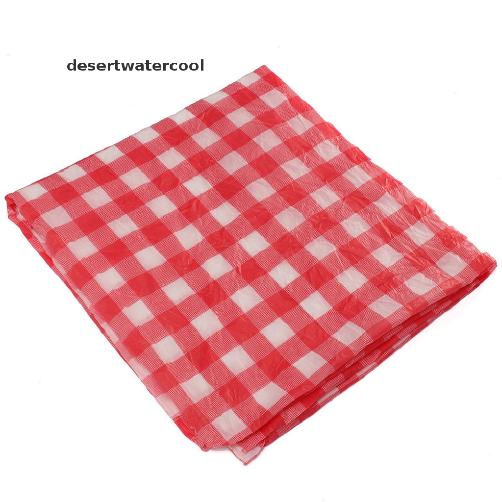 Deid Red Gingham Plastic Disposable Wipe Check Taplak Meja Pesta Outdoor Piknik BBQ New Gingham Plastik Lap Sekali Pakai Cek Taplak Meja Pesta Outdoor Piknik BBQ Gingham Plastik D