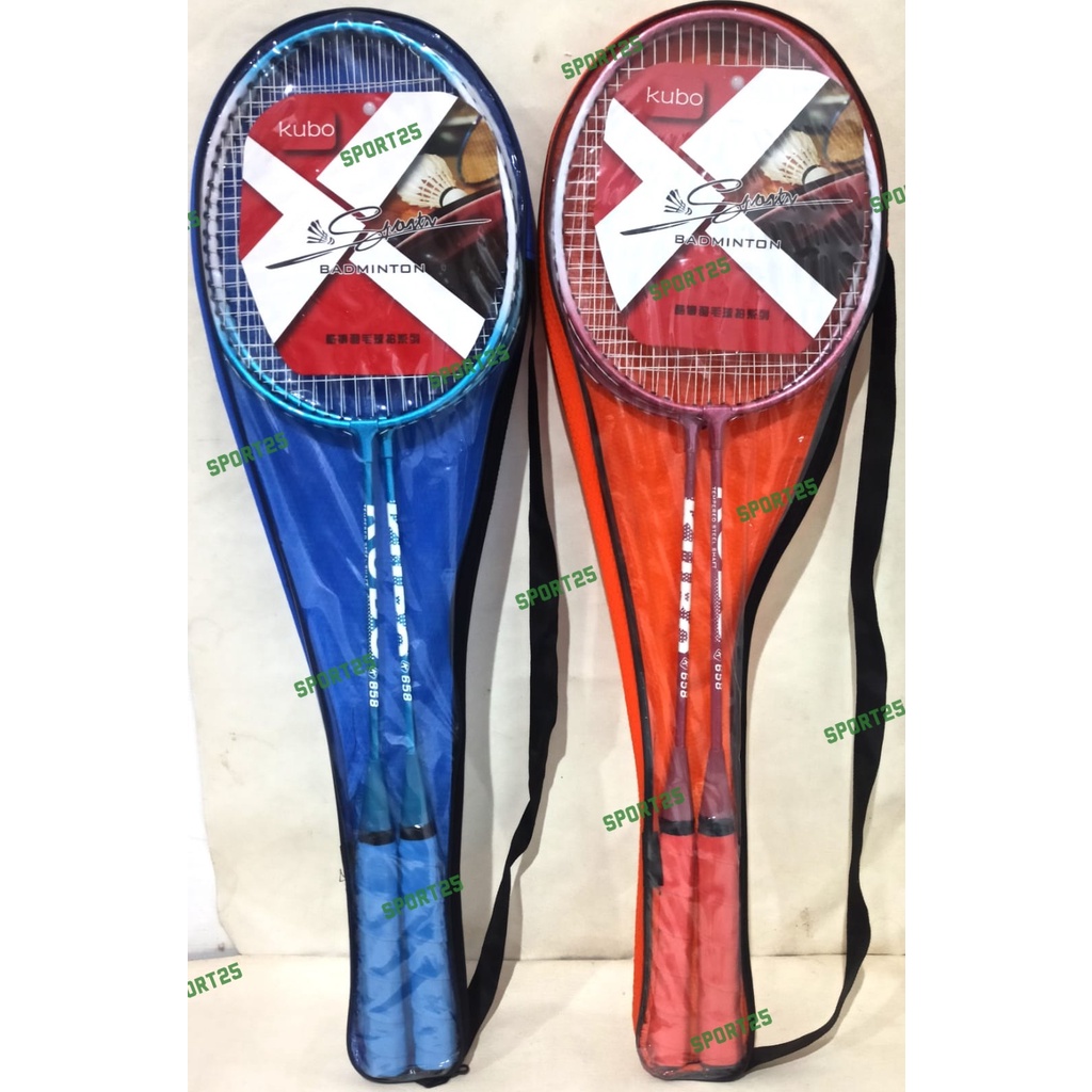 RAKET BADMINTON BULUTANGKIS ANAK-ANAK MURAH BAGUS STEEL BESI BAJA IMPORT ISI 2