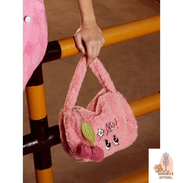 𝙉𝙀𝙒 Pomelo x Esther Bunny Character Embroidered Shoulder Bag Pink Cute Hand Bag