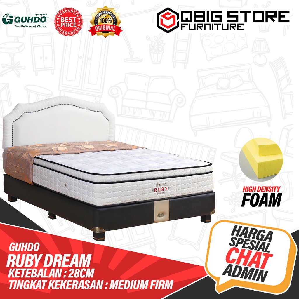 Kasur Springbed Guhdo Ruby Dream FULL SET Ascot Venetian