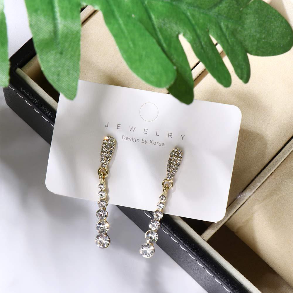 Mxbeauty Anting Wanita Zirkon Perancis Elegan Rumbai Manik-Manik Manis Perhiasan Fashion