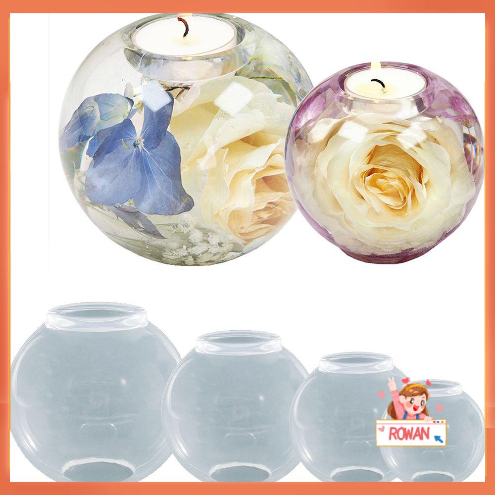 R-flower Epoxy Resin Cetakan Dekorasi Rumah Hiasan Epoxy UV Alat Membuat Perhiasan Tempat Lilin