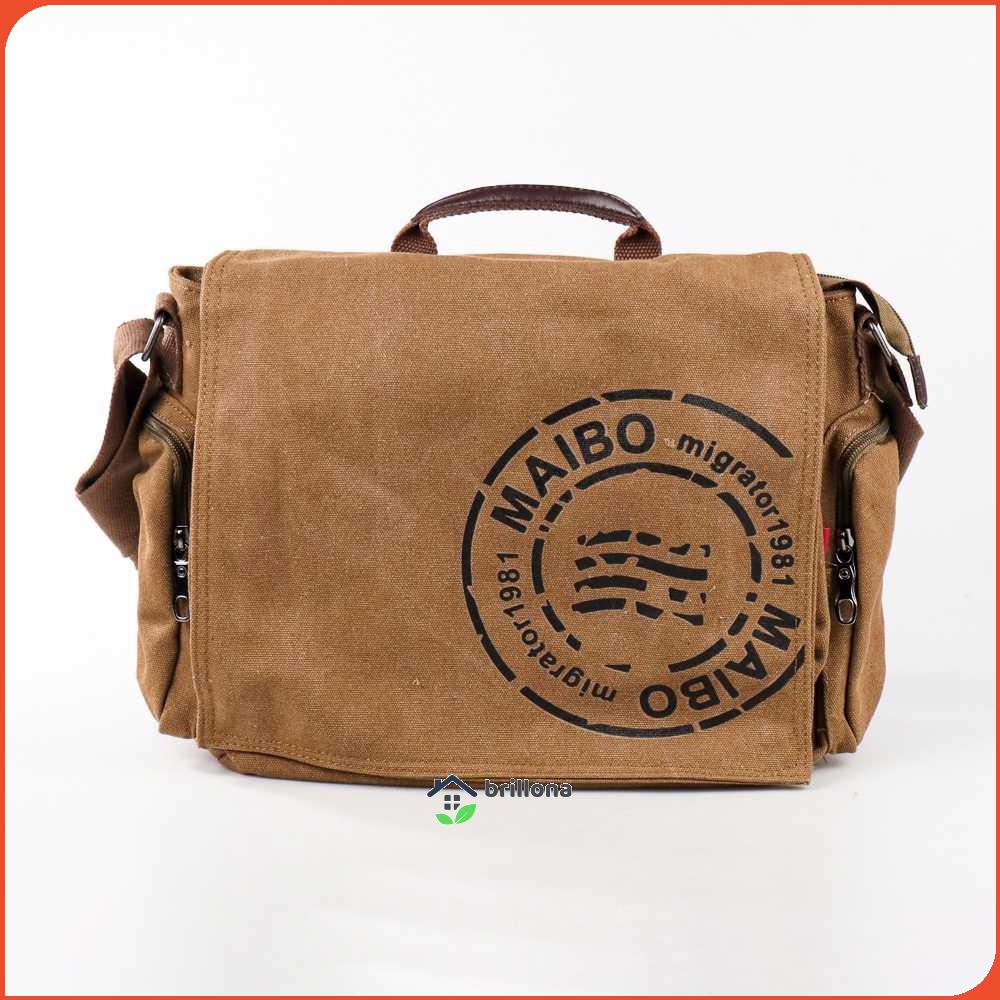 Maibo Manjianghong Tas Selempang Pria Messenger Canvas Printing - 1124